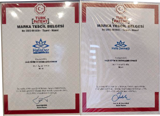 Halis Derneği Marka Tescil Belgemiz